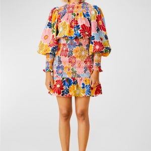 Farro Sunny Daisies Sand Mini Dress